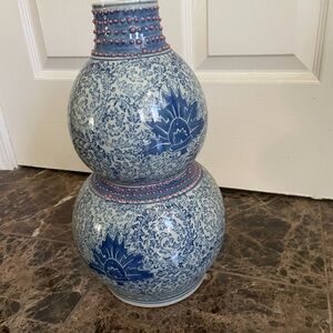 Blue and White Double-Gourd Mosaic Vase